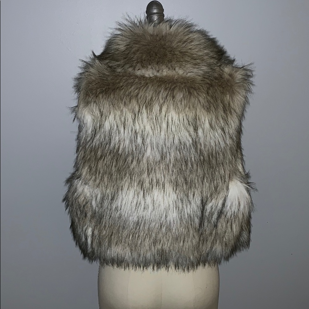NWT! Ann Taylor Loft Faux Fur Vest! - Picture 3 of 6